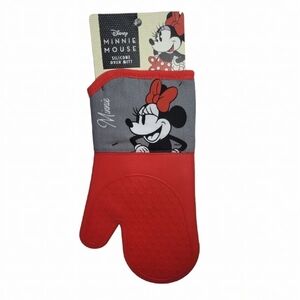 Disney Minnie Mouse Classic Silicone 1 pc Kitchen Oven Mitt 7½" × 13" New